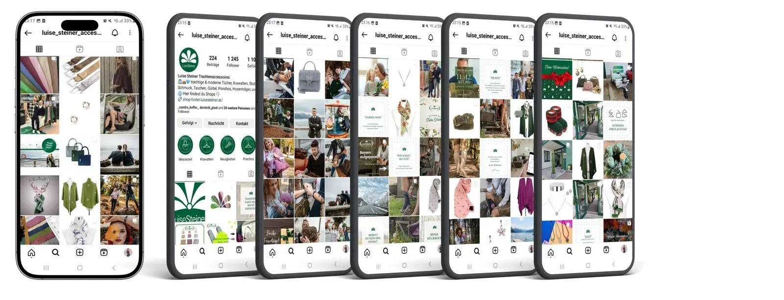 Feed-Übersicht des Instagram-Profils von Luise Steiner